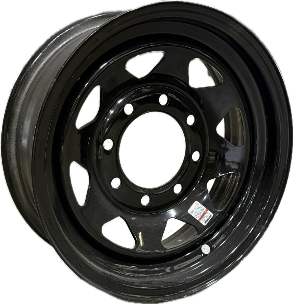 16X6 8-6.5 BLACK SPOKE WHEEL
