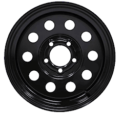 15X6 5-4.5 LUG BLACK MOD WHEEL