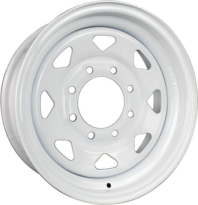 16X6 8-6.5 WHITE SPOKE HEAVY DUTY