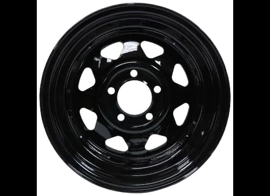 15X5 5-4.5 BLACK SPOKE WHEEL